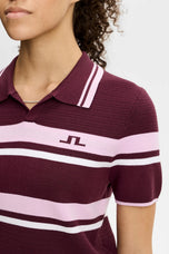 J.Lindeberg Polo de golf tricoté Athena pour femme - Dégustation de vins