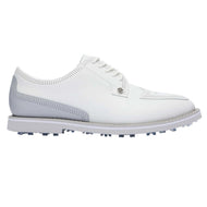 G/Fore Leather Brogue Tuxedo Golf Shoes - Snow/Nimbus