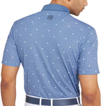 Galvin Green Marley Breathable Golf Polo Shirt - Moonlight Blue/White
