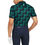 Galvin Green Miles Breathable Golf Polo Shirt - Navy/Golf Green