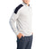 Glenmuir Selkirk Quarter Zip Ribbed Lengan Kapas Golf Pullover - Light Grey Marl