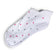 Glenmuir Women's Cotton Rich Cushioned Golf Socks - White/Hot Pink at Light Grey Dots