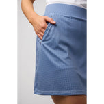 Glenmuir 여자 Emeli Lightweight Stretch Performance Golf Skort -Navy/ White Gingham