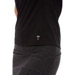 Golftini Femme à manches courtes à manches courtes Golf Polo - noir