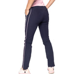 Pantalon de golf extensible à la cheville pour femmes Golftini - Marine/Rose Rose
