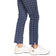 Pantalon de golf extensible à la cheville pour femmes Golftini - Plaid bleu marine