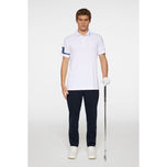 J.Lindeberg Heath Regular Fit Golf Polo Shirt - Puti