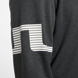 J.Lindeberg Heath Strike Golf Mid -Layer - Asphalt/Black Melange