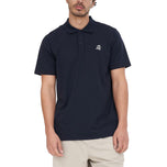 Huffer Tech klassiek golfpoloshirt - marineblauw