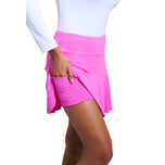 IBKUL Women's Flounce 16.5 "Golf Skort - Hot Pink