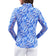 Baju Leher Olok-olok Zip Yesenia Wanita IBKUL - Biru/Putih
