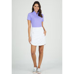IBKUL Rechte 17,5-inch golfskort voor dames - Wit