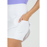 IBKUL Rechte 17,5-inch golfskort voor dames - Wit