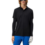 J.Lindeberg KV Regular Fit Golf Polo Shirt - Black