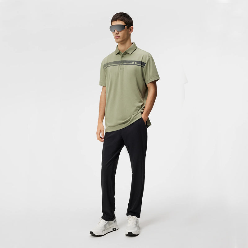 J.Lindeberg Klas Regular Fit Golf Polo Shirt - Oil Green