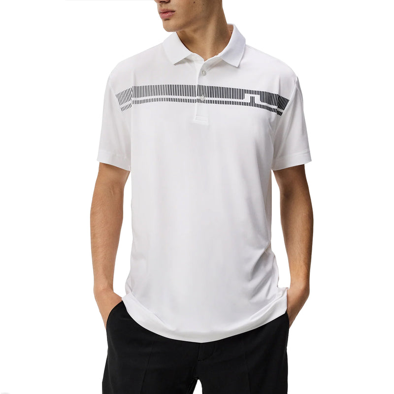 J.Lindeberg Klas Regular Fit Golf Polo Shirt - White