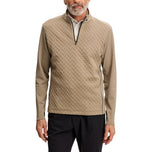 J.Lindeberg Lassy Quarter Zip Golf Midlayer - Brindle