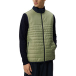 J.Lindeberg Martino Quilt Hybrid Golf Vest - Minyak Hijau