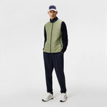J.Lindeberg Martino Quilt Hybrid Golf Vest - Minyak Hijau