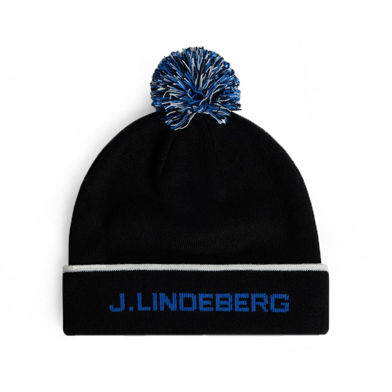 J.Lindeberg Stripe Beanie - Black