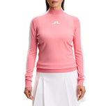 J.Lindeberg Damen Adia gestrickter Golfpullover – Flamingo Plume