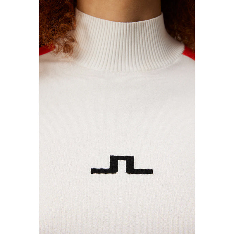 J.Lindeberg Women's Adia Knitted Golf Sweater - White