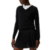 J.Lindeberg Women's Amaya Knitted Golf Sweater - Black