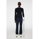 J.Lindeberg Wanita Anna Knitted Zip Golf Sweater - JL Navy