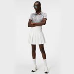 J.Lindeberg Women's Azalea Seamless Golf Polo Shirt - Light Grey Melange