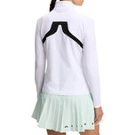 J.Lindeberg Women's Janice Full Zip Golf Mid-Layer - Puti