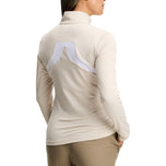 J.Lindeberg 女式 Janice 全拉链高尔夫中层 - Moonbeam