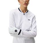 J.Lindeberg Women's Leonor Golf Mid-Layer - White