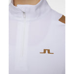 J.Lindeberg Women's Mae Quarter Zip Golf Mid-Layer - White