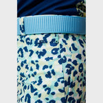 J.Lindeberg Women's Pia Print Golf Pants - Leopard Aruba Blue