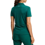 J.Lindeberg Women's Tour Tech Golf Polo Shirt - Forest Biome