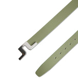 J.Lindeberg Bridger Balat ng Belt - Green Green