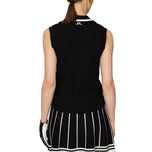 J.Lindeberg Femme Ramona Sans manches en tricot de golf Polo - noir