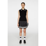 J.Lindeberg Femme Ramona Sans manches en tricot de golf Polo - noir