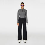 J.Lindeberg Wanita Steffi Golf Mid -Layer - Melange Abu -abu Gelap