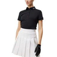 Polo de golf J.Lindeberg Tour Tech Slim pour femmes - Noir