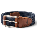 Johnnie-O Farley Waxed Cotton Stretch Belt - Khaki