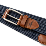 Johnnie-O Farley Waxed Cotton Stretch Belt - Khaki