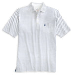 Johnnie-O Original 4-Button Polo - Ryan Stripe - White