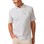 Johnnie-O Original 4-Button Polo - Ryan Stripe - White