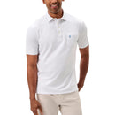 Johnnie-O Polo 4 Kancing Asli - Polos - Putih
