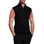 Lyle & Scott Tonal Eagle Knited Vest - Jet Black