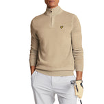 Lyle & Scott Merino Blend 1/4 Zip Knit - Safari