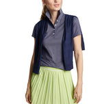 Peter Millar Women 's Albatross 골프 폴로 셔츠 - 해군