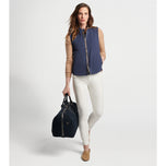 Peter Millar Damenschub Vollzitter -Golfweste - Marine
