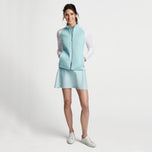 Peter Millar Women 's Merge 하이브리드 골프 재킷 - 블루 스프루스/ 화이트